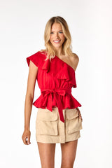 Harper Cargo Skirt Beige