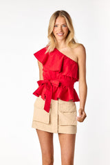 Harper Cargo Skirt Beige