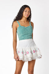 Margot Denim Top Sage