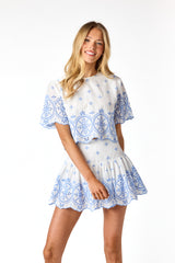 Jade Eyelet Skirt