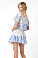 Jade Eyelet Skirt