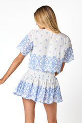 Jade Eyelet Skirt
