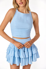 Bella Bow Tank Blue