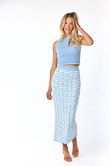 Cleo Knit Top Blue