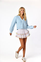 Marni Embroidered Skirt Floral Pastel