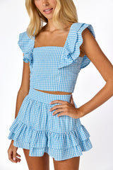 Julia Gingham Skirt