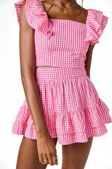 Julia Gingham Skirt