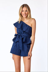 Stella Pleated Shorts Navy