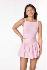 Pisa Pleated Skirt Rosa