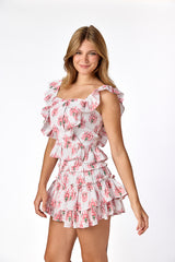 Ophelia Top Block Print