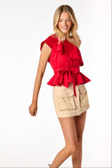 Harper Cargo Skirt Beige