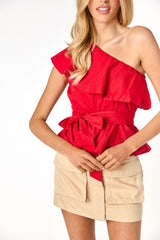 Harper Cargo Skirt Beige