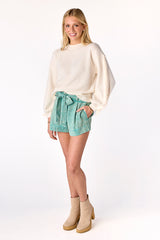 Bennie Braided Sweater Ivory