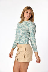Amelia Jacquard Sweater Sage
