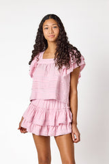 Brianna Lace Skirt Pastel Pink