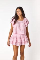 Brianna Lace Skirt Pastel Pink