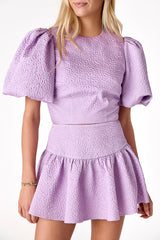 Callie Puff Sleeve Top Lavender