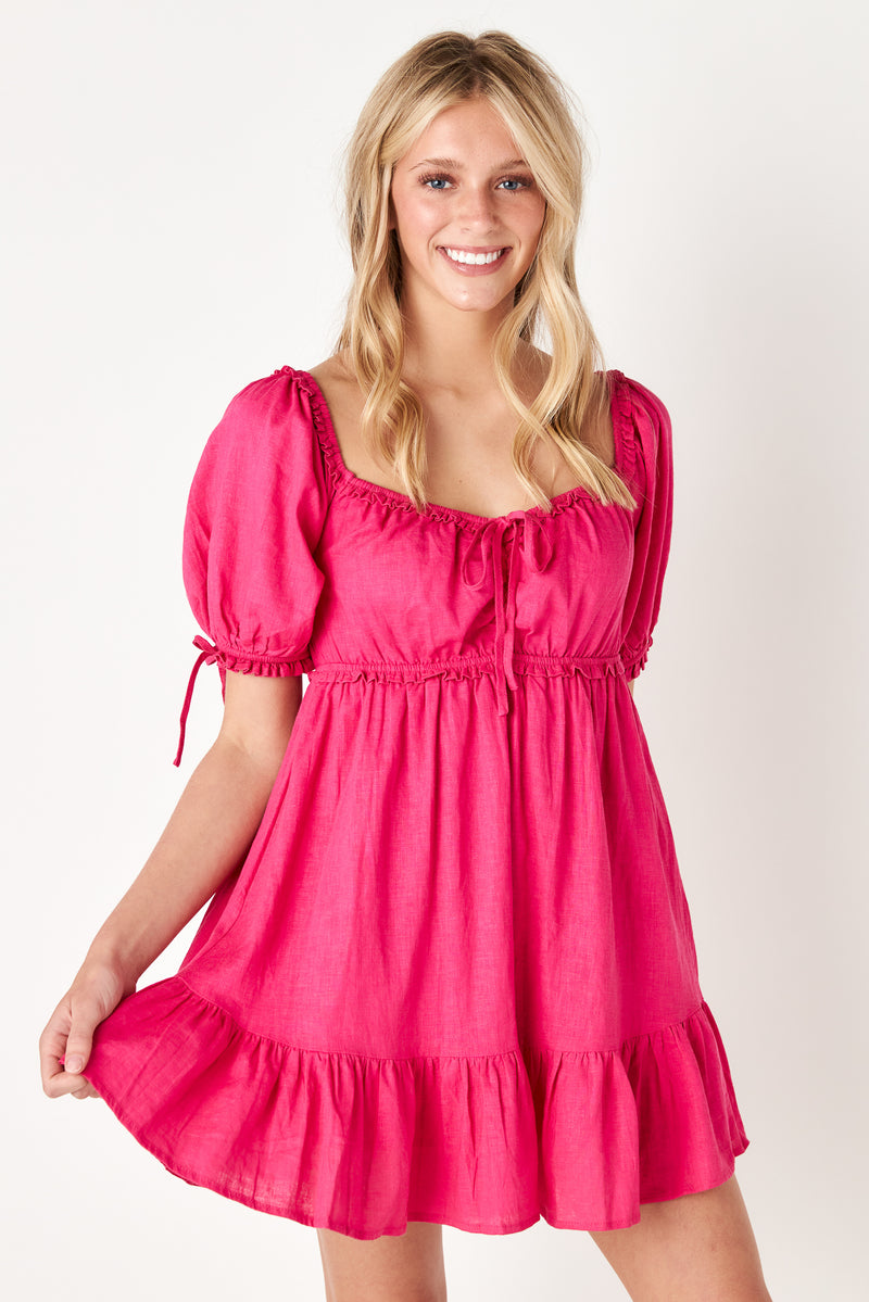Caraway Dress Hot Pink