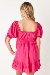 Caraway Dress Hot Pink