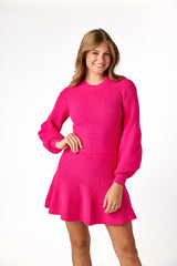 Ellody Knit Skirt Fuchsia
