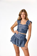 Landry Ruffle Top