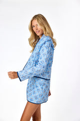 Frances Quilted Skirt Blue