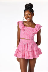 Julia Gingham Skirt