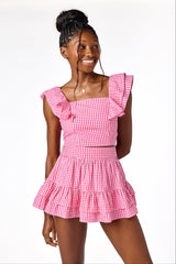 Maya Gingham Top
