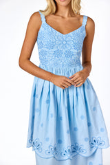 June Midi Dress Blue