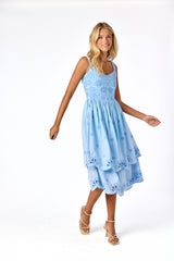 June Midi Dress Blue