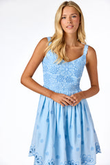 June Midi Dress Blue