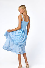 June Midi Dress Blue