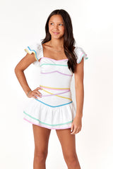 Miramar Multi Color Trim Top