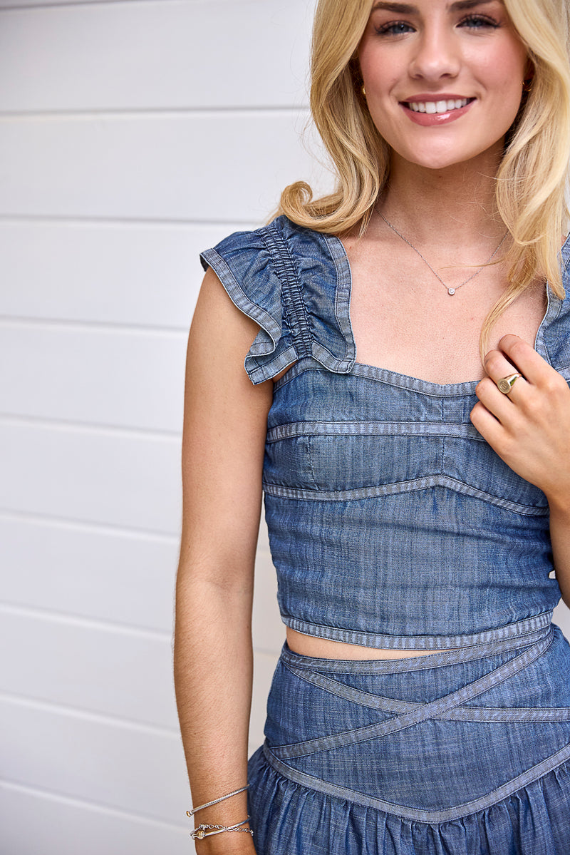 Landry Ruffle Top