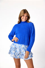 Lexi Turtleneck Sweater Bright Cobalt