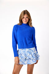 Lexi Turtleneck Sweater Bright Cobalt