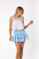 Pisa Pleated Skirt Blue