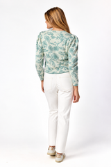 Amelia Jacquard Sweater Sage