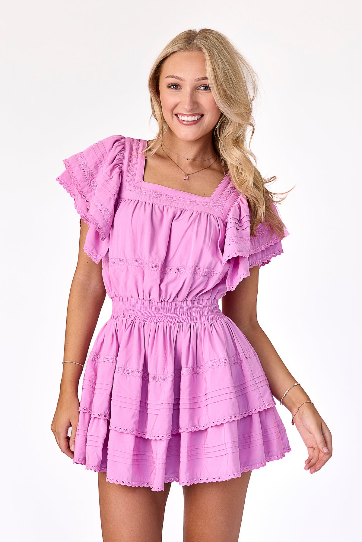 Sweetheart Lace Dress Pink Rose – Cake For Dinner