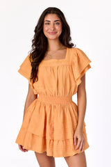 Sweetheart Lace Dress Apricot