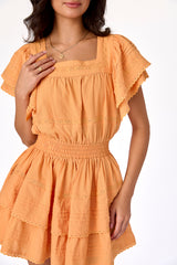 Sweetheart Lace Dress Apricot