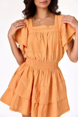 Sweetheart Lace Dress Apricot