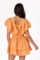 Sweetheart Lace Dress Apricot