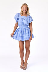 Sweetheart Lace Dress Periwinkle