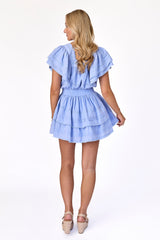 Sweetheart Lace Dress Periwinkle