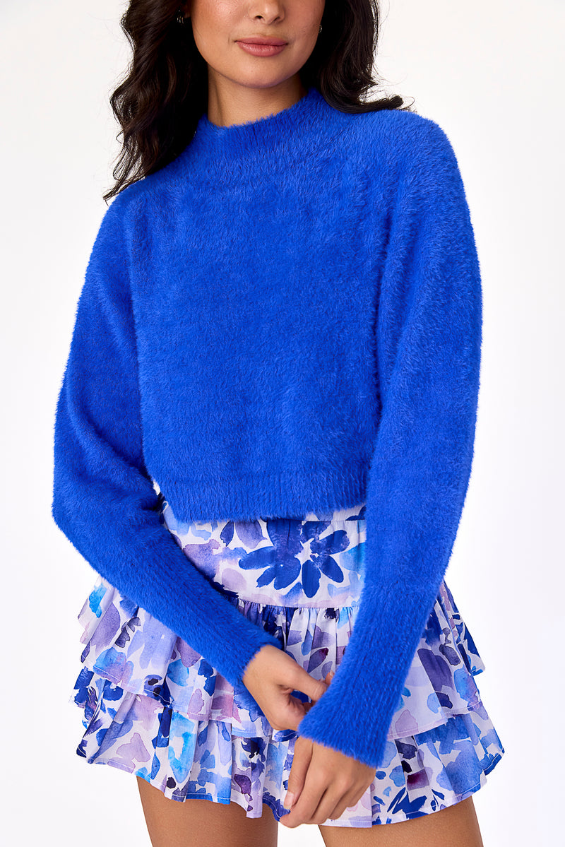 Lexi Turtleneck Sweater Bright Cobalt