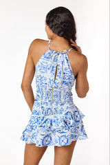 Amore Flounce Skirt Blue