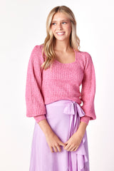 Helena Sweater Pink Icing