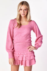 Helena Sweater Pink Icing