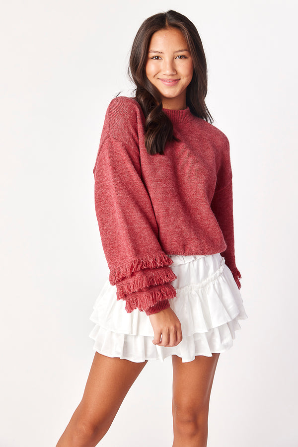 Verbena Sweater Scarlet